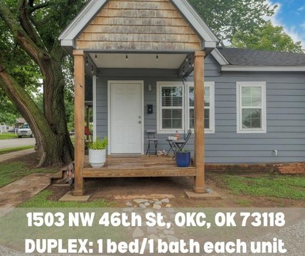 Remodeled Duplex Near Flower Garden Park