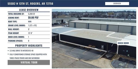 Rogers Warehouse with Conditioned Storage