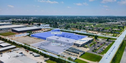 Industrial Warehouse With Loading Docks