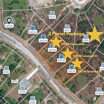 Three Lots in Tropical Gulf Acres