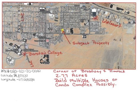 Barstow Land for New Construction