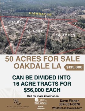 50 Acres Vacant Land Tracts