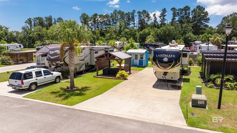 RV Resort Lot with Concrete Pad
