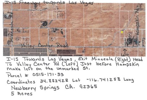 Land, Newberry Springs, CA