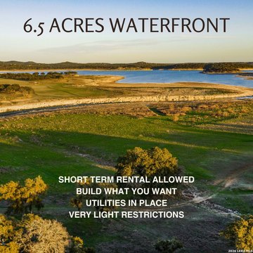 Canyon Lake Waterfront Acreage