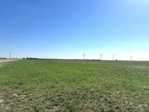 Land with Income-Producing Wind Turbines