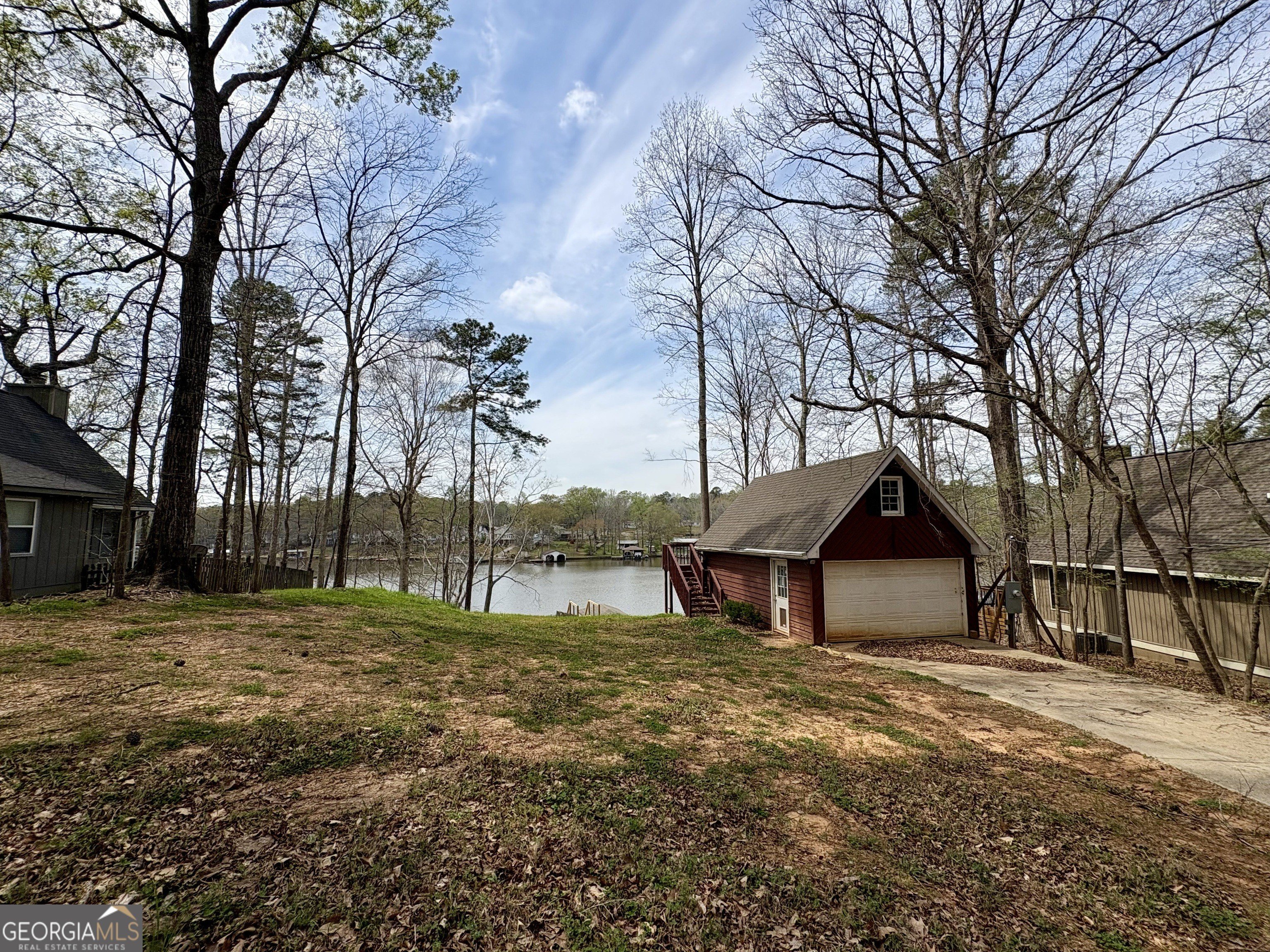 Lakefront Land with Garage