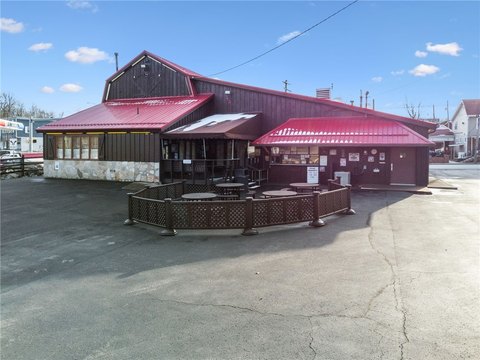 Restaurant Building with Service Window