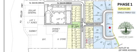 Residential Land in Century Oaks