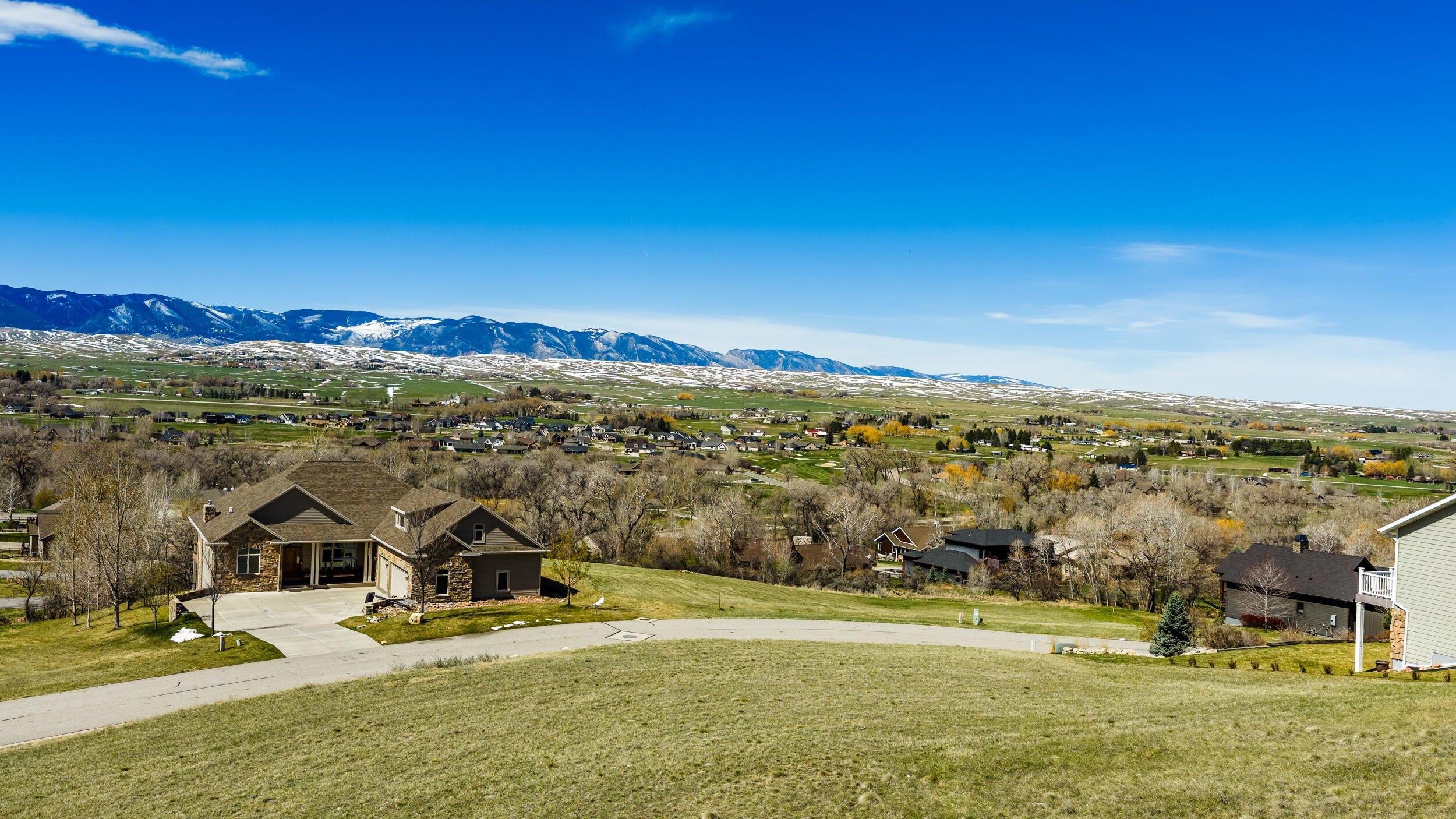 Land with Mountain and Valley Views