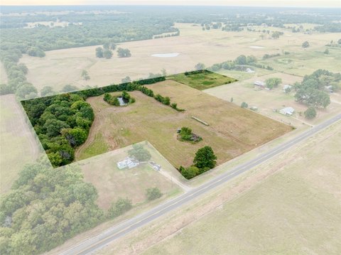Country Farm Land with Pond