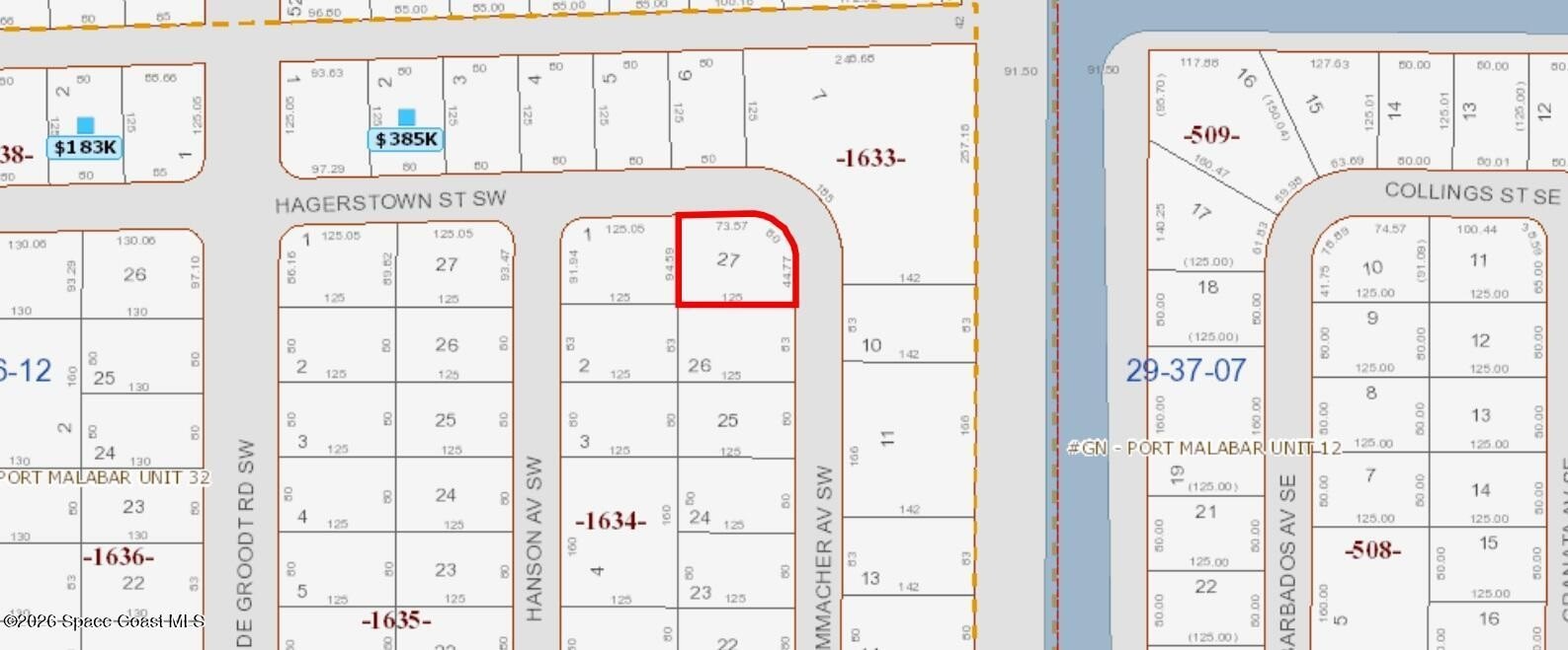 Oversized Corner Lot in Palm Bay