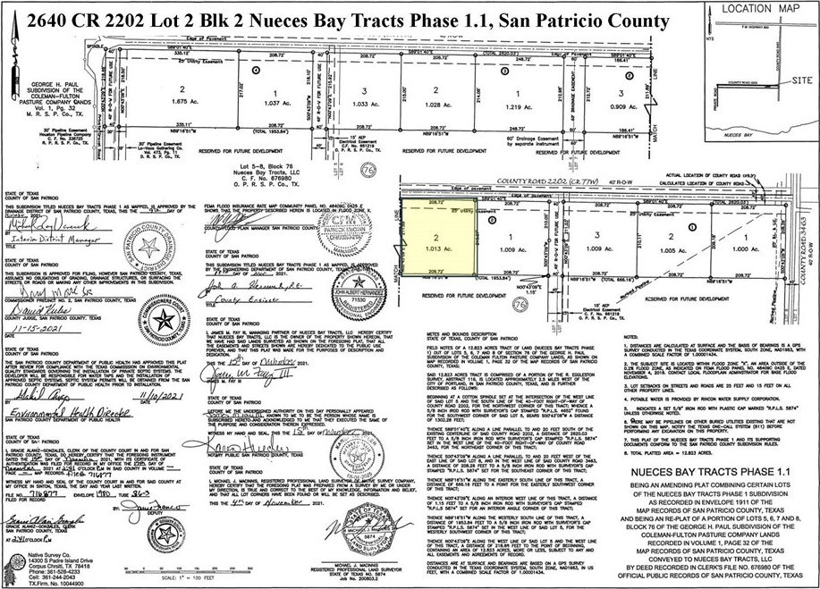 Residential Lot Overlooking Nueces Bay