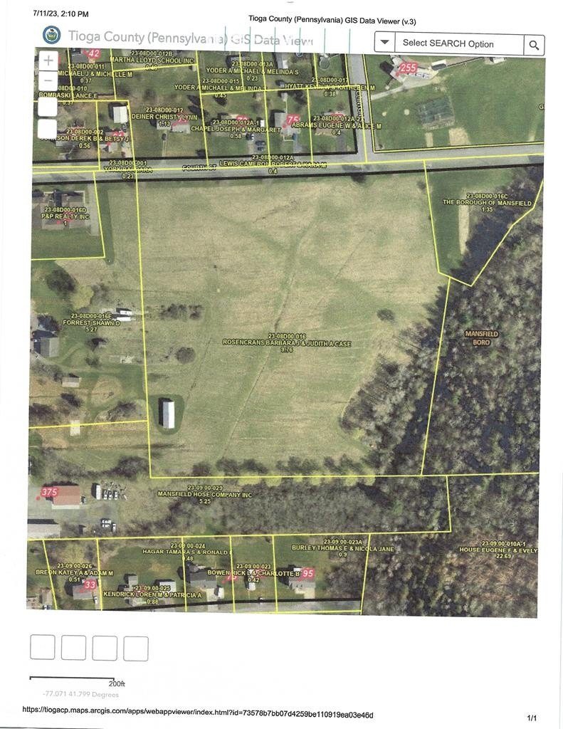Development Land in Mansfield, PA