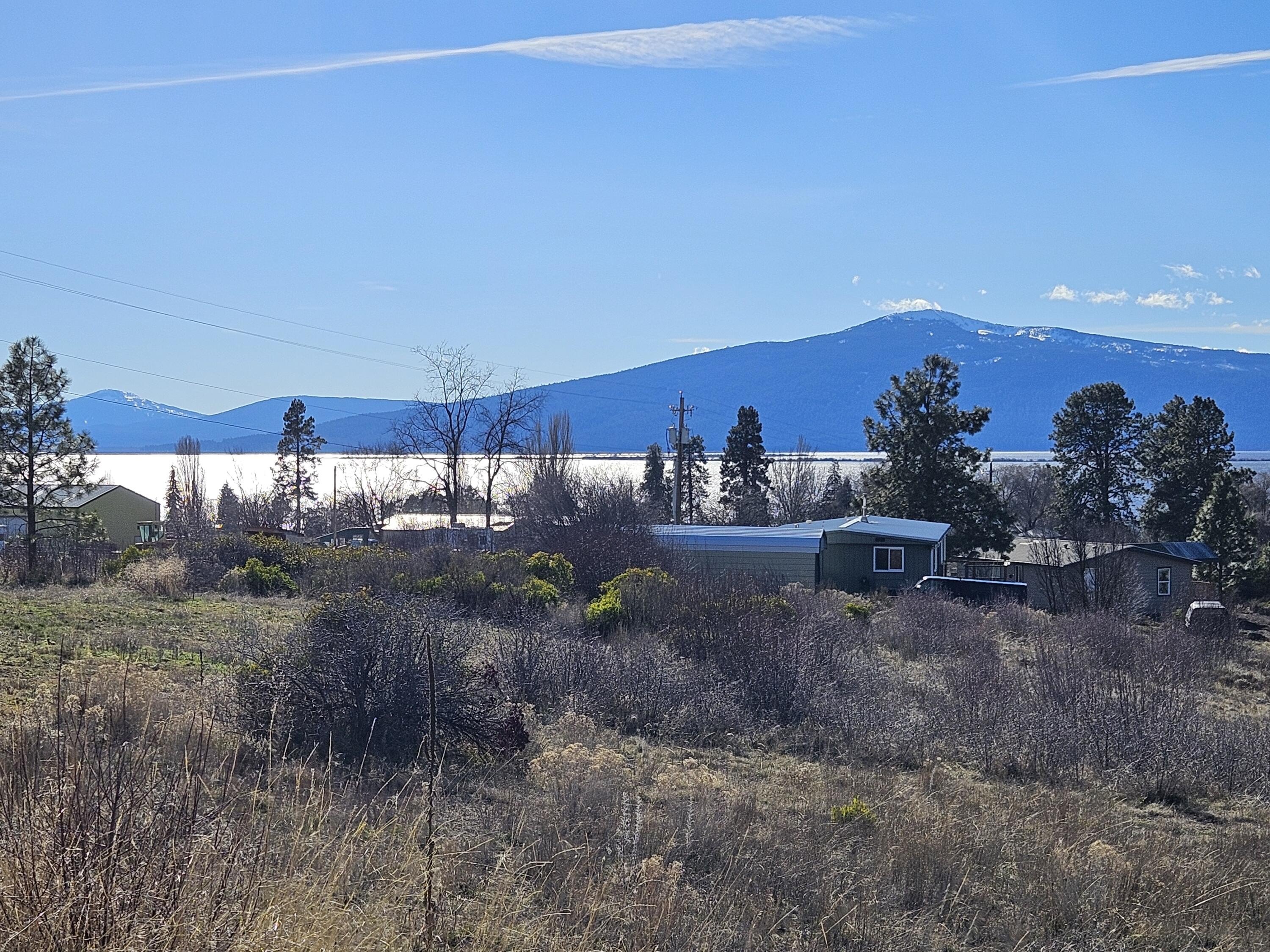 Land with Lake and Mountain Views