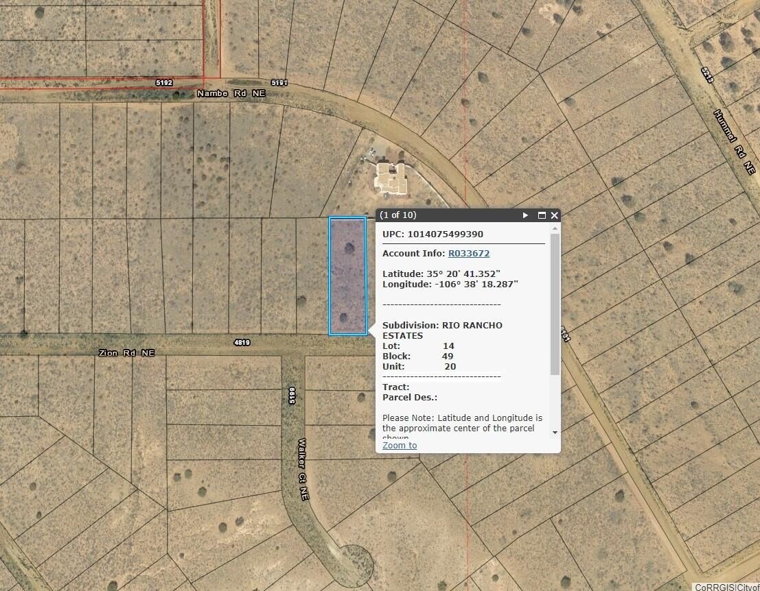 Rio Rancho Homesite with Views