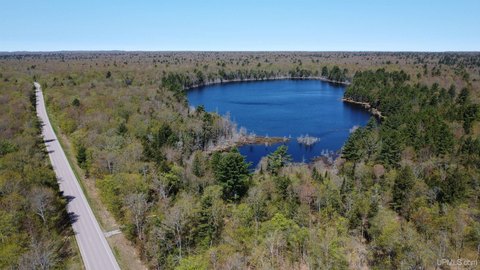Wolf Lake Acreage in Shingleton, MI