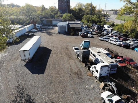 Industrial Building with Fenced Yard