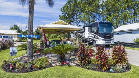 Luxury RV Lot with Pavilion