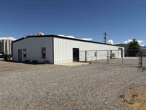 Fenced Industrial Building