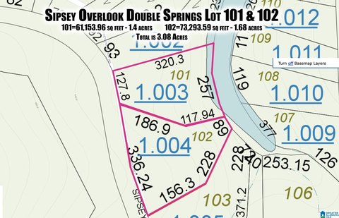 LAND/LOTS, DOUBLE SPRINGS, AL