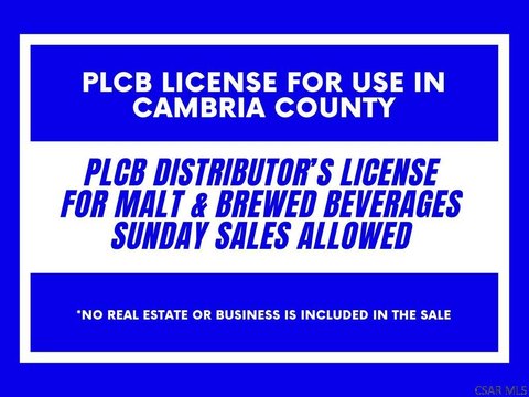 PLCB Distributor's License For Sale