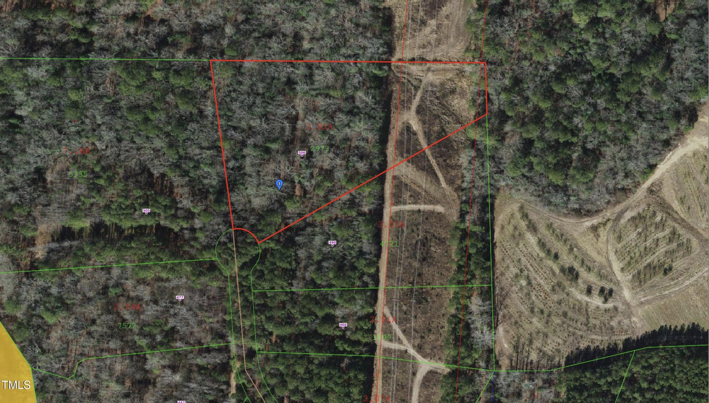 Land in Serene Angier Setting