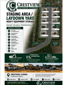 Secured Industrial Laydown Yard