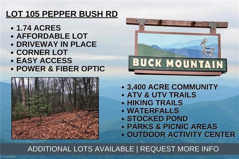 Purlear, NC Building Lot