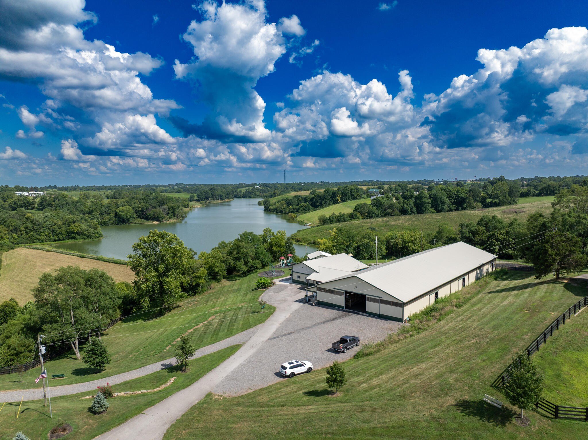 Lakefront Farm and Stables Property