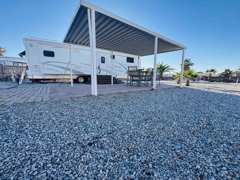 Vacant Lot with Travel Trailer