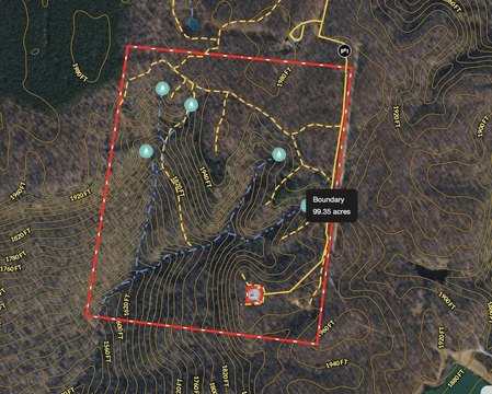 Recreational Hunting Land with Bluffs