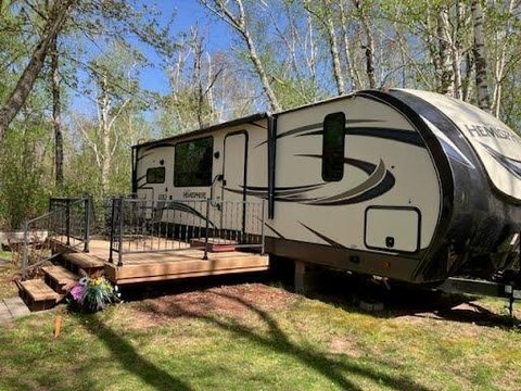 RV Park Lot with Furnished Trailer