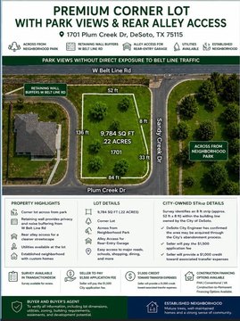 Corner Residential Home Lot