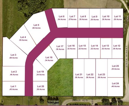 Residential Land in Quasqueton, Iowa