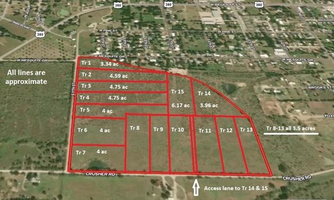 Acreage in New Jacksboro Subdivision