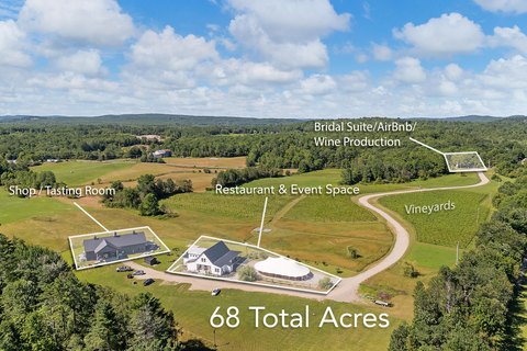 Winery, Vineyard, and Upscale Restaurant