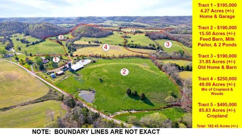 Subdivided Hunting and Cropland Tracts