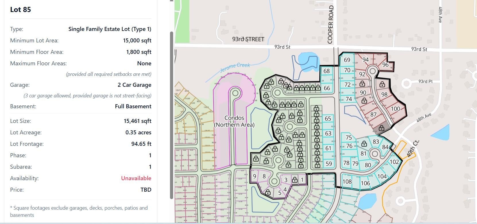 Residential Lot in Pleasant Prairie