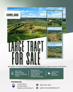 Greenwood County Acreage with Timber
