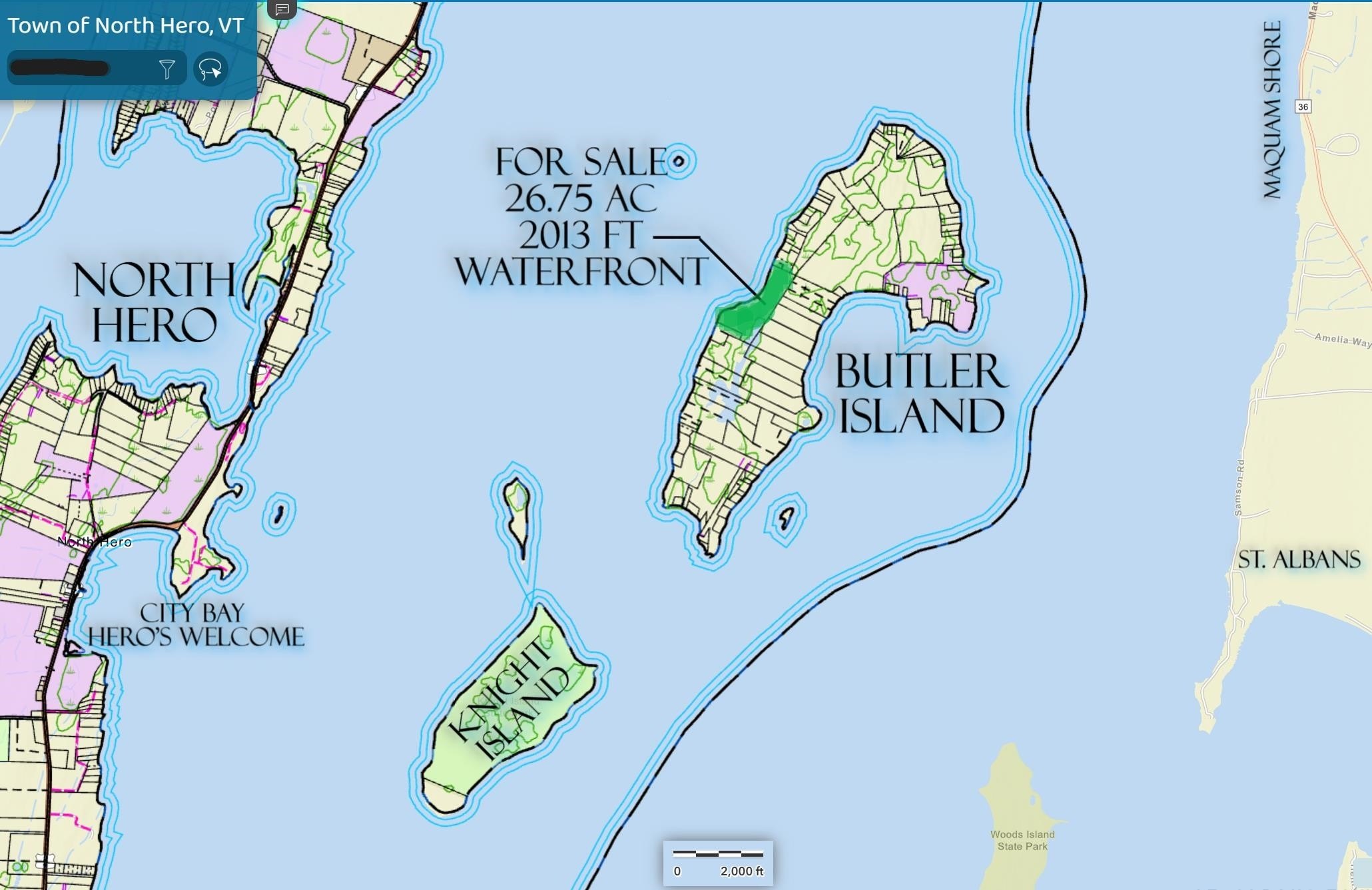 Waterfront Land on Butler Island