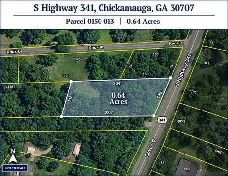 Level Lot in Chickamauga, GA