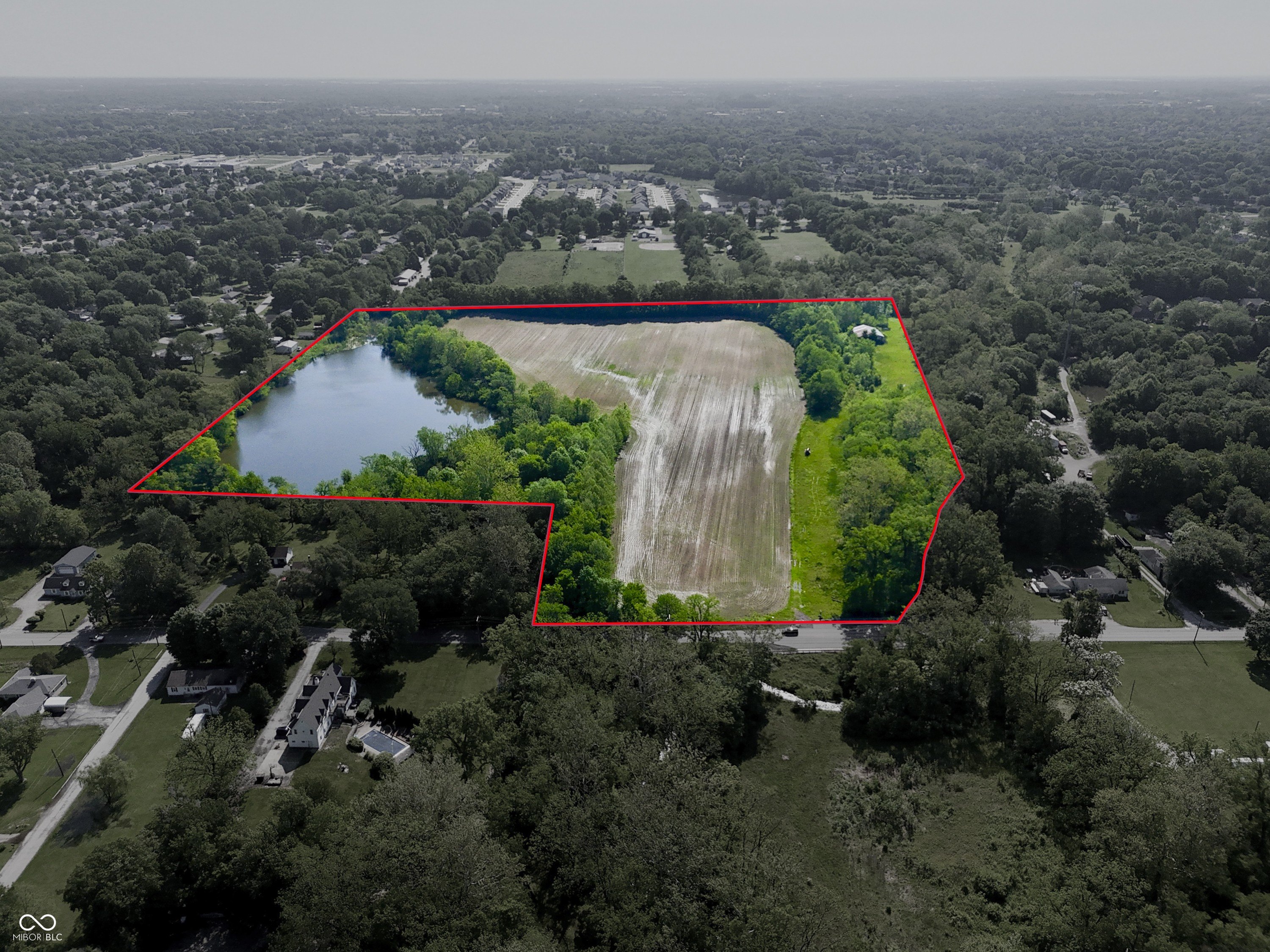 Greenwood Land with Lake and Barn