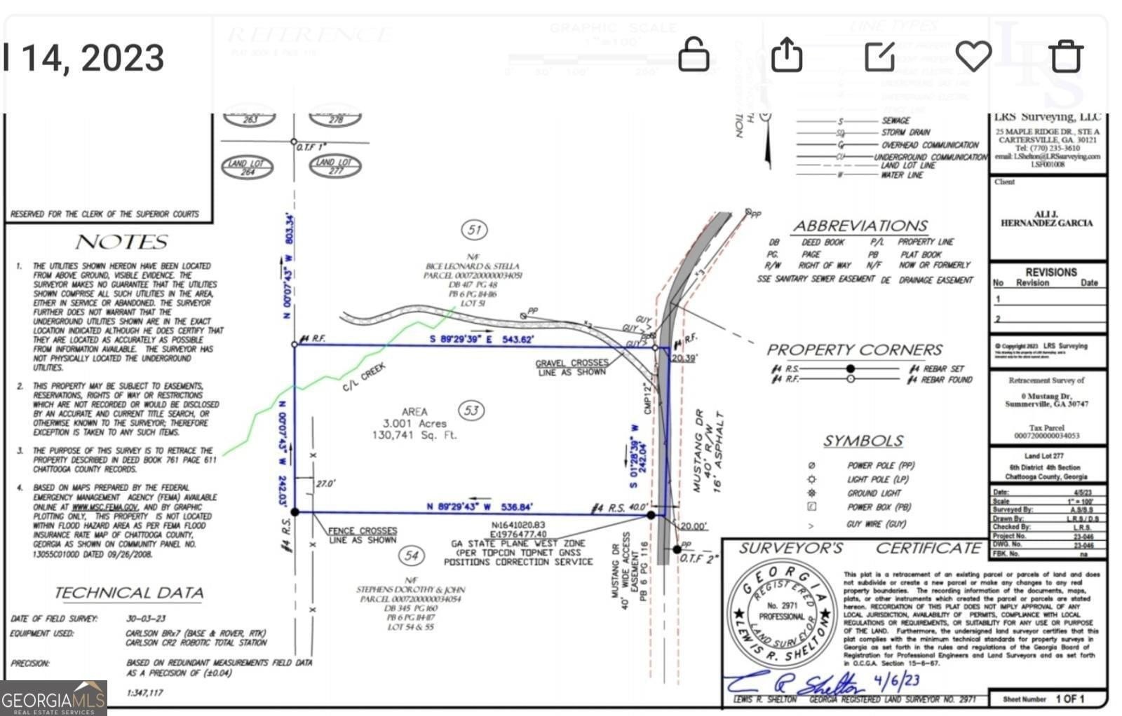 Residential Lot in Summerville, GA