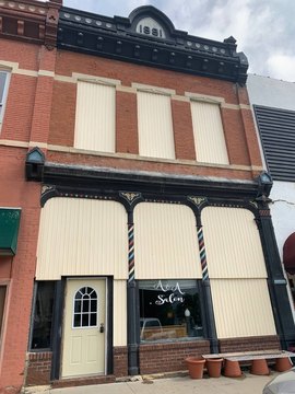 Brick Storefront Salon Space