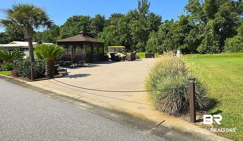 Motor Coach Resort Lot with Gazebo