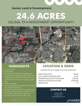 Commercial Development Land with Utilities