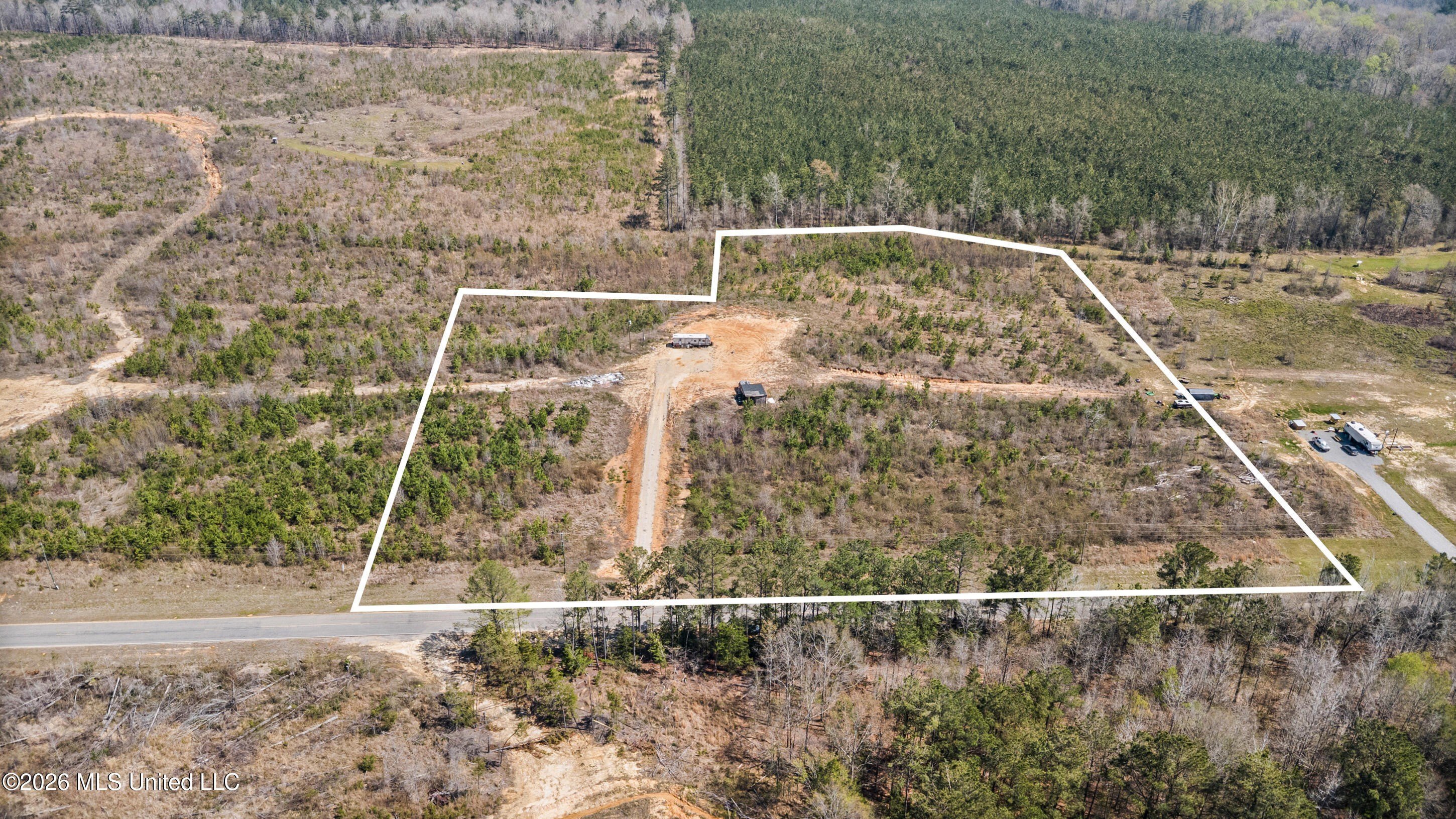 Cleared Land with Installed Driveway