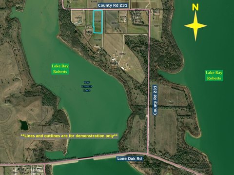 Acreage Lot Near Lake Ray Roberts