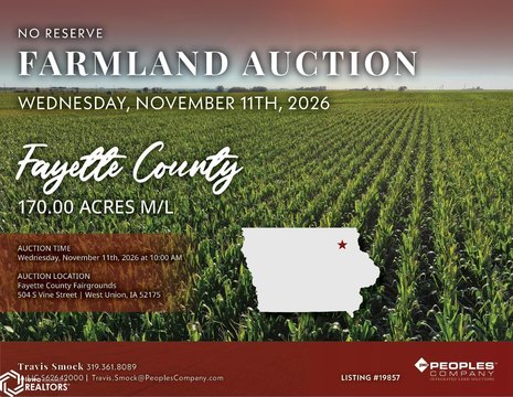 Agricultural Land with Grain Bins